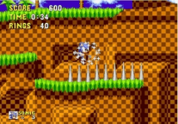 Sonic 1 - Spike Bug Fix & Spindash Screenshot 1